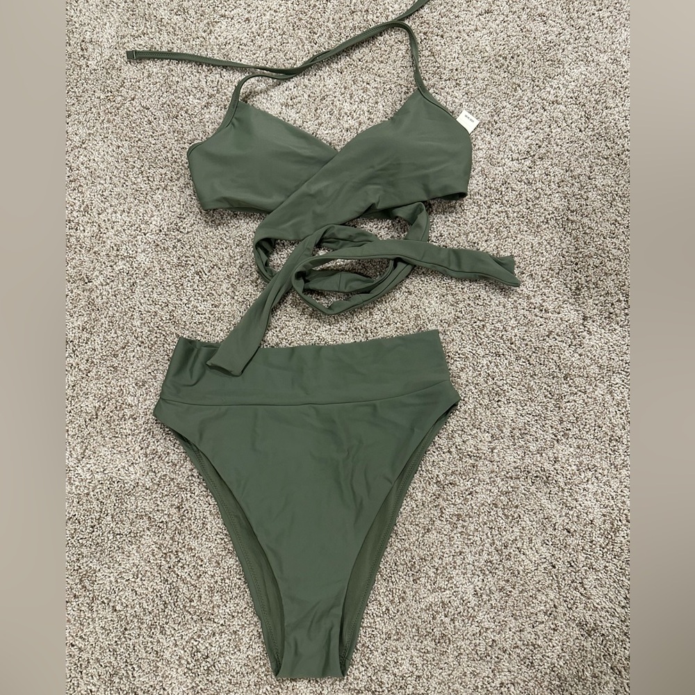 Aerie green bikini